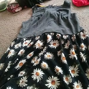 Dress with sun flowers